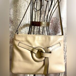 Sequoia Paris Light Taupe Softest Leather Multi Pocketed Crossbody
